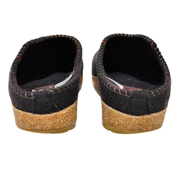 Haflinger Spirit Clog Slipper Comfort Shoes Brown Pure Wool Womens EU 37 US 6 - Picture 4 of 5